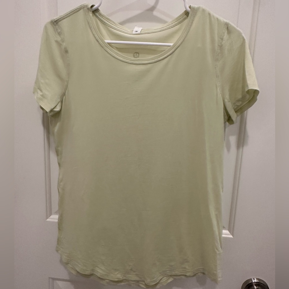 Lululemon Cotton Scoop Neck Tee.